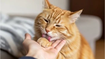 why does my cat lick me -1