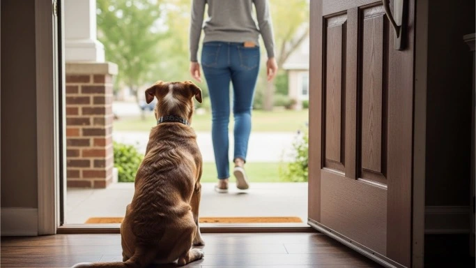 Why does my dog cry when I leave