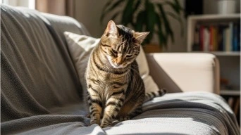 why does my cat knead blankets -1