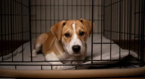 why does my puppy cry in the crate at night