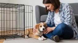 why does my puppy cry in the crate at night -1